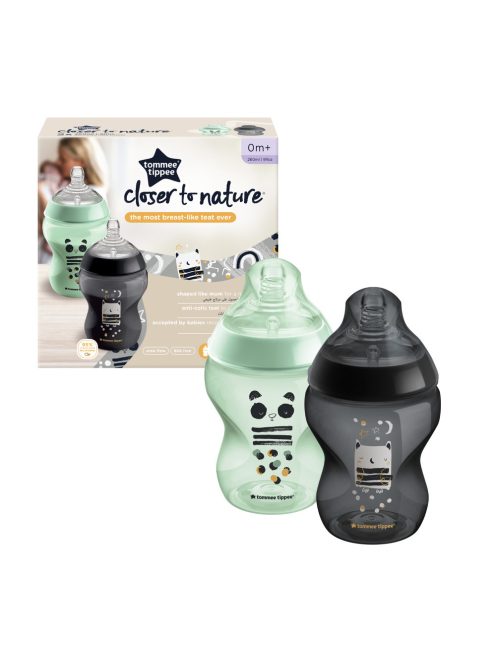 Tommee Tippee Closer to Nature cumisüveg 2x260 ml Ollie
