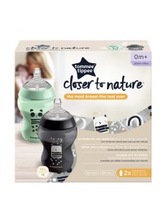 Tommee Tippee Closer to Nature cumisüveg 2x260 ml Ollie