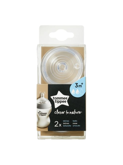 Tommee Tippee CTN közepes folyású cumisüveg cumi 2 db M