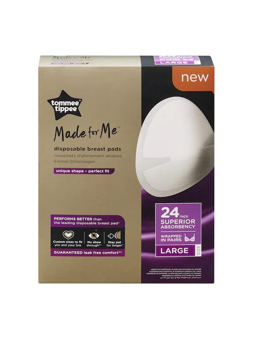 Tommee Tippee Made for Me Eldobható melltartóbetét 24db-os L méret - BOMBA ÁR!