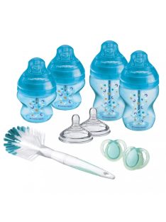   Tommee Tippee Advanced Anti-colic újszülött cumisüveg kezdőszett kék (9db)