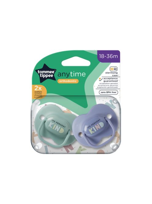 Tommee Tippee Anytime játszócumi 18-36 hó (2db)