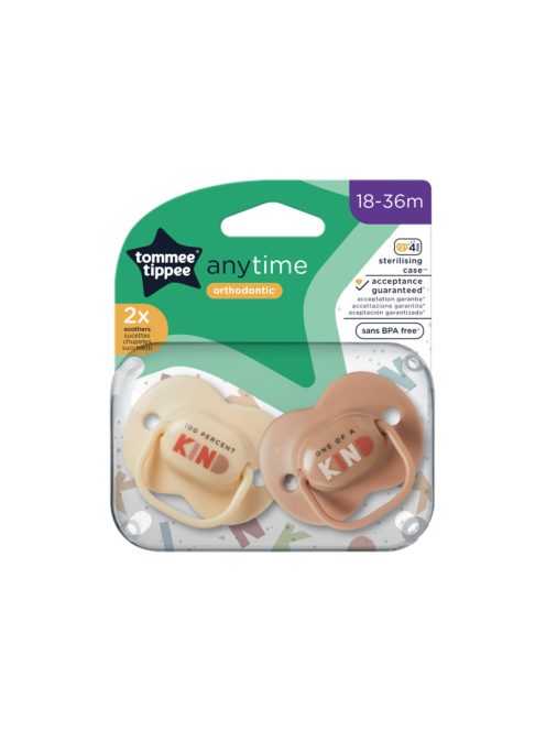 Tommee Tippee Anytime játszócumi 18-36 hó (2db)