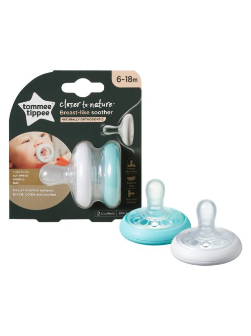 Tommee Tippee Anyamell formájú nyugtatócumi 6-18 hó 2db