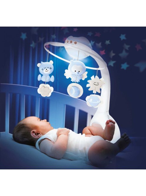 Infantino 3 az 1-ben projektoros zenélő forgó - kék