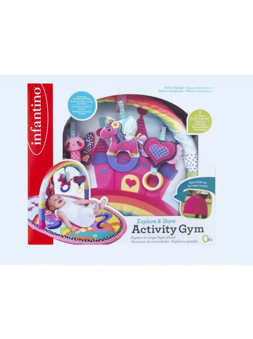 Infantino Explore & Store játszószőnyeg - unikornis