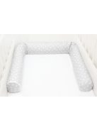 Scamp ágyrács hengerpárna  Grey Hearts 3x60cm