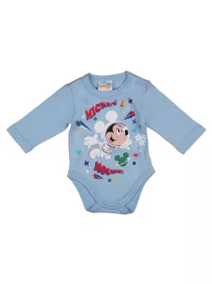   Asti Hosszú ujjú baba body űrhajós Mickey egér mintával világoskék 68