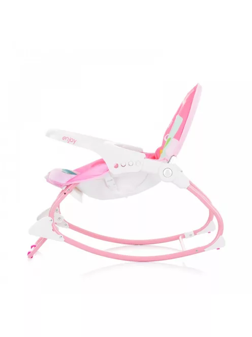 Chipolino Enjoy rezgő-zenélő pihenőszék 18 kg-ig - Pink