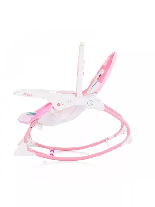 Chipolino Enjoy rezgő-zenélő pihenőszék 18 kg-ig - Pink