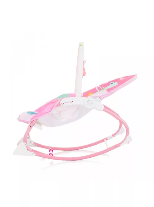 Chipolino Enjoy rezgő-zenélő pihenőszék 18 kg-ig - Pink
