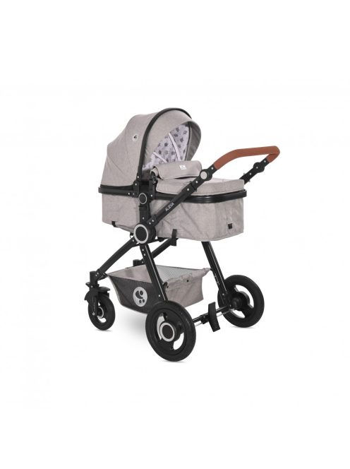 Lorelli Alexa SET babakocsi mózessé alakítható sport résszel - Opaline Grey Elephants 