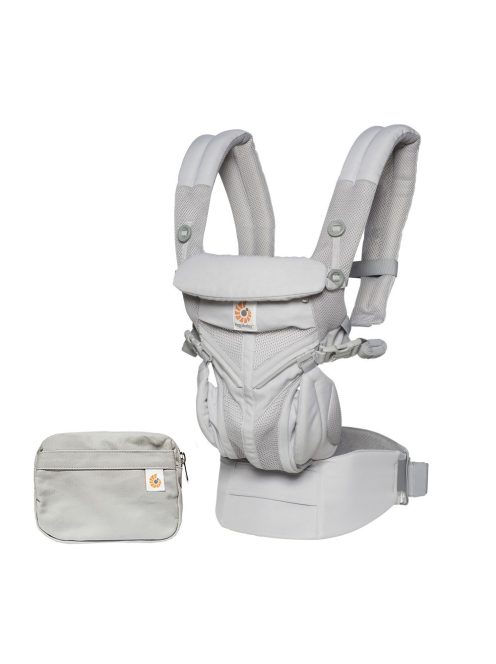 Ergobaby Omni 360 hordozó Cool Air Mesh, gyöngyszürke