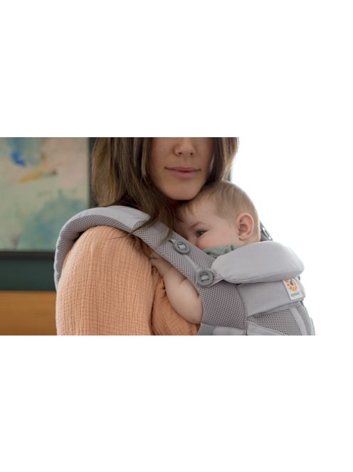 Ergobaby Omni 360 hordozó Cool Air Mesh, gyöngyszürke
