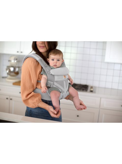 Ergobaby Omni 360 hordozó Cool Air Mesh, gyöngyszürke