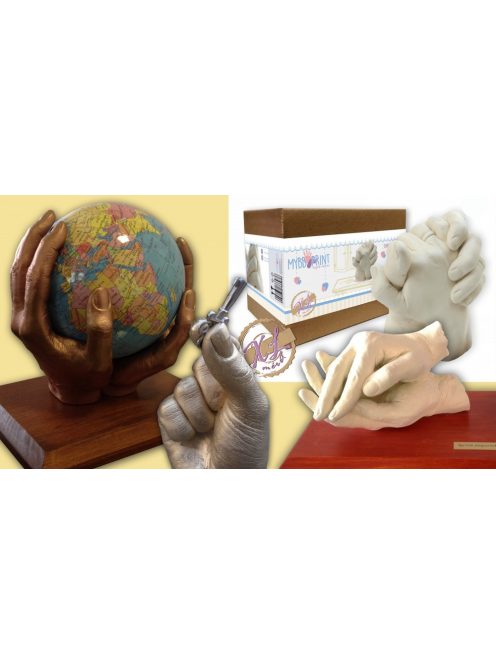 MybbPrint XL felnőtt kéz szobor készítő készlet - 2 felnőtt kezéhez