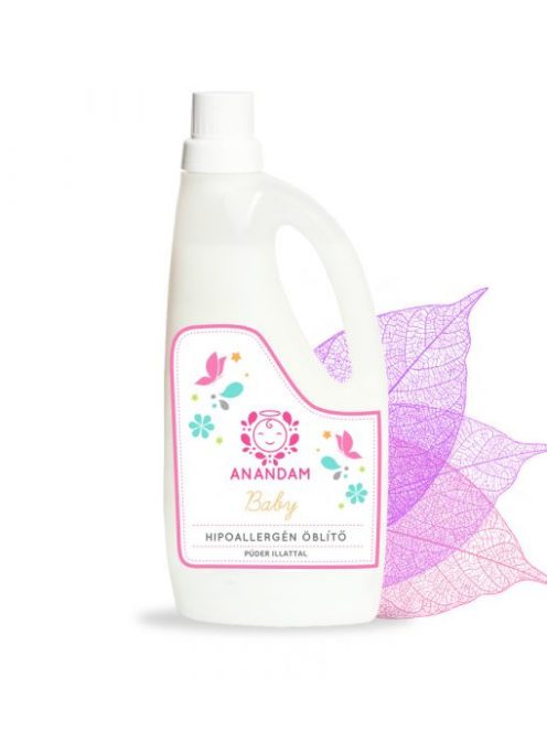 ANANDAM Baby Hypoallergén öblítő - púder illattal 3hó+ 1l