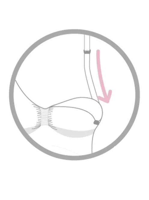 Carriwell Organikus pamut Varrásnélküli betétes szoptatós melltartó XL - fehér