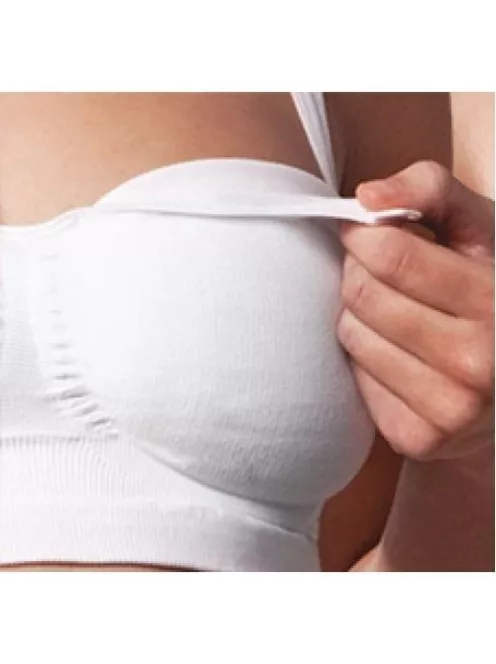 Carriwell Varrásnélküli gélmerevítős szoptatós melltartó S - test színű