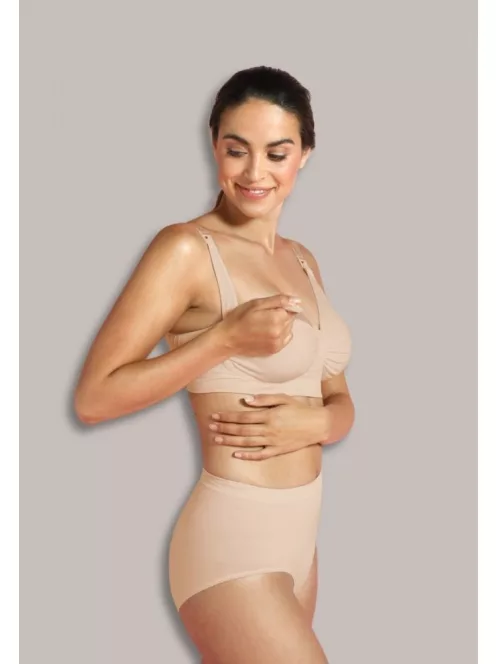 Carriwell Varrásnélküli gélmerevítős szoptatós melltartó L - test színű