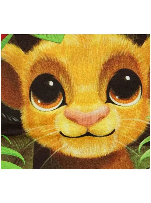 Asti Rövid ujjú baba body Oroszlánkirály teljes mintával melír 68