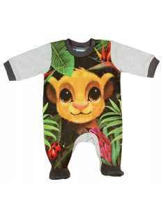   Asti Hosszú ujjú pamut baba rugdalózó Oroszlánkirály mintával melír 68