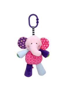 Lorelli Toys plüss zenélőjáték - Pink Elefánt