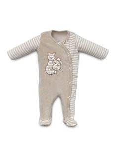   Kenguru Gold Plüss hosszúujjú rugdalózó mogyoró Róka2 56