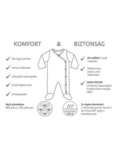   Kenguru Gold Plüss hosszúujjú rugdalózó mogyoró Róka2 62