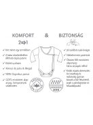 Kenguru Gold Kimonó csecsemő body mogyoró Róka 56-62