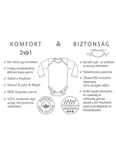 Kenguru Gold Csecsemő body mogyoró Maci 50-56