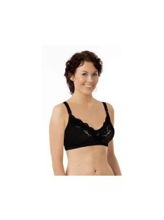   Carriwell Mikrofíber csipkés szoptatós melltartó III - fekete