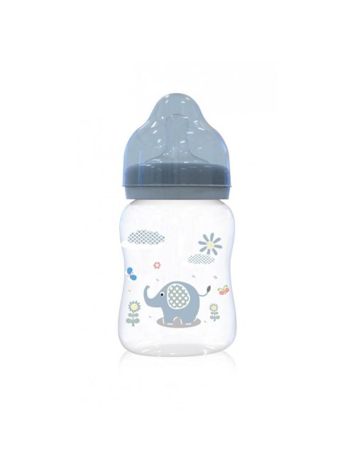 Baby Care széles nyakú cumisüveg 250ml - Moonlight Blue