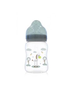 Baby Care széles nyakú cumisüveg 250ml - Mint green