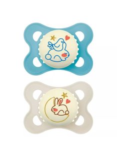 MAM PURE Night szilikon DUPLA cumi 2-6 hónap