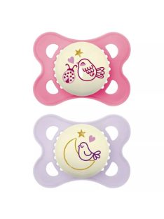 MAM PURE Night szilikon DUPLA cumi 2-6 hónap