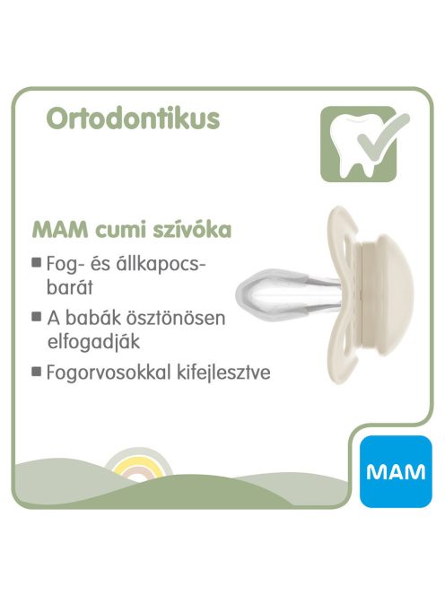 MAM PURE Original szilikon DUPLA cumi 6+ hónap