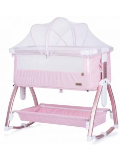   Chipolino Baby Boss szülői ágyhoz csatlakoztatható kiságy - Blush