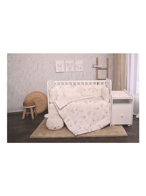 Lorelli ágynemű garnitúra Trend kombi ágyhoz - Beige Bunnies