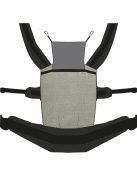 NANDU Bébi Csatos állítható hordozó - mintás szürke-fekete