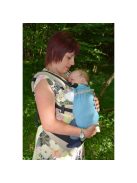 NANDU Bébi Csatos állítható hordozó - mintás szürke-fekete