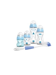  Nuvita cumisüveg szett + Mimic cumisüveg mosó kefe - Blue - 10051