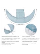 Nuvita Dreamwizard terhességi és szoptatós párna -Blue Rhombus - 7200