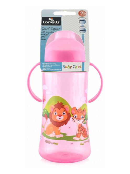 Baby Care Sport itató 330 ml - pink
