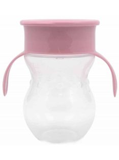 Baby Care 360 itatópohár fogantyúval - pink