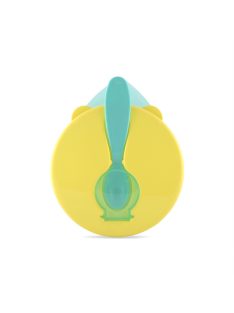 Baby care etető tál + kanál - green