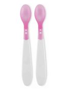 Baby Care hőrzékeny etető kanál 2db- pink