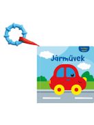 Napraforgó Textilkönyv rágókával - Járművek