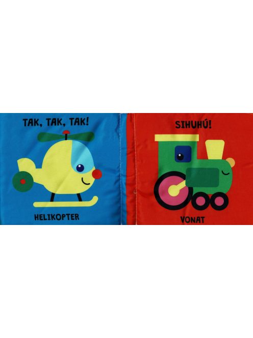 Napraforgó Textilkönyv rágókával - Járművek