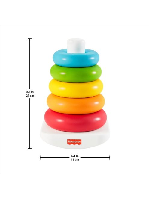 Fisher Price Színes Gyűrűpiramis - Eco